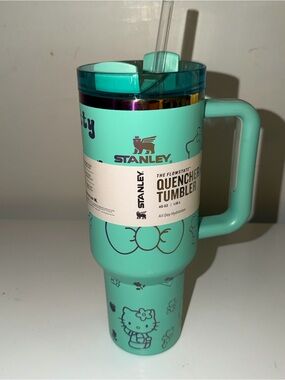 Stanley Turquoise Hello Kitty Quencher Tumbler with Straw